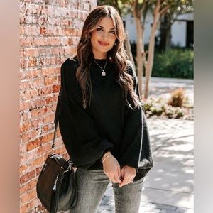 Black Knit Sweater Size S